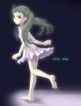  child dress feet harak hatsune_miku looking_back soles toes vocaloid young 