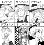  chart clamp expressions gyorui hat kirisame_marisa parody style_parody touhou translated witch_hat 