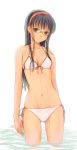  bikini black_eyes black_hair glasses hijiri_ruka persona persona_4 side-tie_bikini swimsuit 