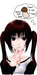  black_hair crote long_image minami-ke minami_kana mushroom oekaki tall_image twintails 