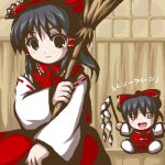  broom doll female fukaiton hakurei_reimu lowres perfect_cherry_blossom touhou 