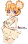  animal_ears blonde_hair mouse_ears oekaki onija_tarou original short_hair violet_eyes 