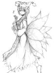  1girl animal_ears boots fechirin female greyscale hat holding holding_bag long_sleeves monochrome multiple_tails musical_note pillow_hat quaver short_hair sketch solo spring_onion tail tassel touhou walking white_background wide_sleeves yakumo_ran 