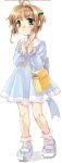  1girl 90s bag card_captor_sakura child footwear handbag highres kinomoto_sakura kodansha mary_janes mutsuki_(moonknives) oekaki shoes socks solo 