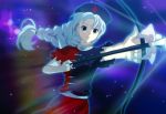  1girl anime_coloring bow_(weapon) female kaisen solo touhou weapon yagokoro_eirin 