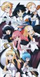  3boys 5girls character_name elf freckles guiche_de_gramont hiraga_saito louise_francoise_le_blanc_de_la_valliere montmorency_margarita_la_fere_de_montmorency multiple_boys multiple_girls official_art pantyhose pointy_ears siesta tabitha tiffania_westwood usatsuka_eiji white_legwear zero_no_tsukaima 