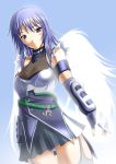  1girl blue_eyes blue_hair c-wing japan_railways personification skirt solo wings 