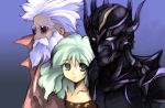  1girl 2boys cecil_harvey child final_fantasy final_fantasy_iv green_hair kouno_hikaru multiple_boys rydia tella younger 