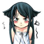  :t angry animated animated_gif blush ear_wiggle green_hair long_hair lowres pout ribbon saya saya_no_uta tanaka_tanishi tears 