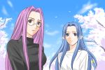  braid caster fate/hollow_ataraxia fate/stay_night fate_(series) glasses long_hair rider sylvester 