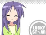  highres hiiragi_miki lucky_star purple_hair vector_trace wallpaper 