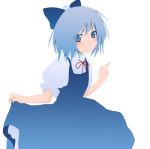  1girl bow cirno enishi_midori female lowres solo the_embodiment_of_scarlet_devil touhou 