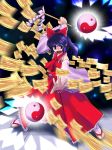  1girl female hakurei_reimu perfect_cherry_blossom solo tabi touhou yin_yang 