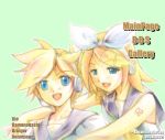  1boy 1girl brother_and_sister kagamine_len kagamine_rin main siblings twins vocaloid 