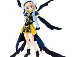  1girl ankle_boots beret black_dress black_gloves black_wings blonde_hair blue_eyes blush boots dress full_body gloves hair_ornament hat head_tilt long_sleeves looking_at_viewer lyrical_nanoha mahou_shoujo_lyrical_nanoha mahou_shoujo_lyrical_nanoha_a&#039;s multiple_wings simple_background solo standing wings x_hair_ornament yagami_hayate 