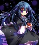  blue_hair dress drink frederica_bernkastel long_hair suzushiro_kurumi tail umineko_no_naku_koro_ni violet_eyes 