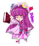  1girl book bow female korean patchouli_knowledge pink_bow solo touhou 