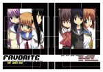  00s 2007 6+girls akane_souichi black_hair blazer blue_eyes bow brown_hair clannad cover cover_page crossover dated doujin_cover expressionless fang fujibayashi_kyou futami_eriko green_eyes hair_ribbon higurashi_no_naku_koro_ni kataoka_yuuki kimi_kiss lineup little_busters!! long_hair looking_at_viewer looking_away multiple_girls myself_yourself natsume_rin purple_hair rating red_eyes ribbon ryuuguu_rena saki school_uniform serafuku short_hair smile tokumi_yuiko very_long_hair yatsushiro_nanaka 