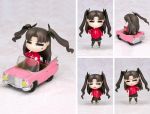  1girl car chibi cigarette fate/stay_night fate_(series) figure ground_vehicle motor_vehicle nendoroid photo smoking thigh-highs tohsaka_rin twintails two_side_up vehicle 