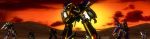  alt_eisen alteisen banpresto grungust grungust_ichishiki long_image mecha mountain no_humans r-1 screencap sunrise super_robot_wars super_robot_wars_divine_wars sword weapon weissritter wide_image wildraubtier wildschwein 