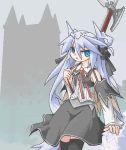  lowres mof mof&#039;s_silver_haired_twintailed_girl oekaki original silver_hair 