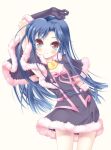  blue_hair collar cute_&amp;_girly_(idolmaster) dress gloves idolmaster kisaragi_chihaya komi_zumiko long_hair lowres 