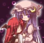  2girls female head_wings koakuma lowres multiple_girls patchouli_knowledge the_embodiment_of_scarlet_devil touhou 