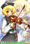  1girl female instrument kemuken lunasa_prismriver solo touhou violin 