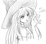  bucho choker christmas hat lowres monochrome sketch witch_hat 
