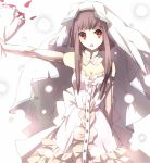  1girl bride dress emi emi_(emi43) original red_eyes solo wedding_dress 