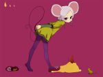  1girl animal_ears braid cheese ichikawa mouse mouse_ears original pantyhose purple_legwear solo tail violet_eyes 