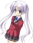  1girl fortune_arterial masakichi_(crossroad) purple_hair solo tougi_shiro twintails 