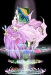  1girl book bow female patchouli_knowledge pink_bow solo touhou 