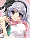 1girl female katana kirishima_riona konpaku_youmu scarf solo sword touhou upper_body weapon 
