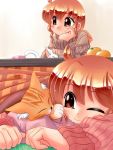  2girls cat kotatsu kotetsu multiple_girls original siblings sisters table zan 