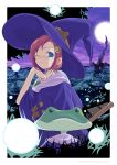  1girl frog halloween hat original sango_(53box) solo witch witch_hat 