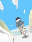  bicycle ohyo perspective school_uniform serafuku sky 