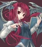  book female head_wings koakuma long_hair red_eyes redhead the_embodiment_of_scarlet_devil touhou wings yuki_shuuka 