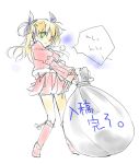  christmas heterochromia lyrical_nanoha mahou_shoujo_lyrical_nanoha mahou_shoujo_lyrical_nanoha_strikers santa_costume sketch translated vivio yu_yu 