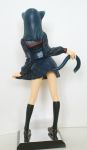  1girl black_hair figure from_behind photo school_uniform serafuku solo tail 
