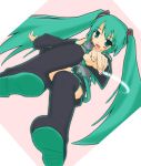  1girl etogami_kazuya green_hair hatsune_miku long_hair solo thigh-highs twintails very_long_hair vocaloid 