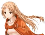  1girl big_wednesday braid brown_eyes brown_hair final_fantasy final_fantasy_tactics long_hair ovelia_atkascha princess side_braid simple_background solo 