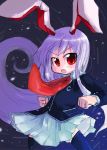  1girl animal_ears female rabbit_ears reisen_udongein_inaba solo tao tao_(kadoya) thigh-highs touhou 