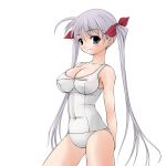  1girl highres mashue one-piece_swimsuit original school_swimsuit solo swimsuit twintails white_school_swimsuit white_swimsuit 