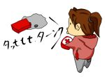  chibi first_aid first_aid_kit funny gas_can hoodie left4dead left_4_dead lowres mokuva molotov_cocktail ponytail pun translated translation_request what zoey_(left4dead) 
