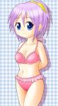  bikini hiiragi_tsukasa lucky_star purple_hair swimsuit 