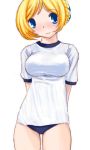  banpresto blonde_hair blue_eyes gym_uniform hoshikuzu_junction melua_melna_meia super_robot_wars super_robot_wars_judgement 