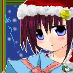  bamboo_blade christmas gift kawazoe_tamaki lowres oekaki 