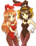  animal_ears asahina_mikuru brown_hair bunny_girl bunnysuit kamoi_hayato rabbit_ears short_hair suzumiya_haruhi suzumiya_haruhi_no_yuuutsu 