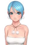  1girl blue_eyes blue_hair ryu_(ryu&#039;s_former_site) short_hair solo 